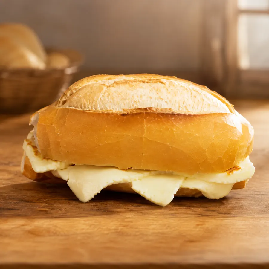 Pão Com Queijo Minas na chapa