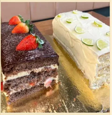 Torta retangular Fatia 100g
